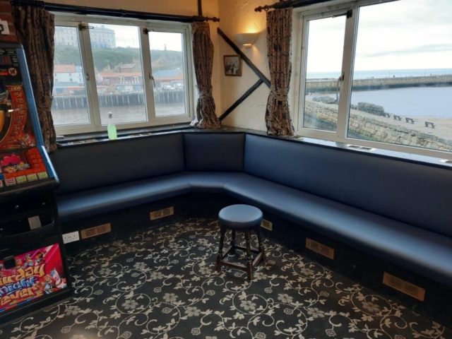 corner wrap seat upholstery in whitby-min