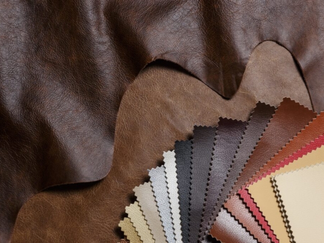 hard upholstery options including leather