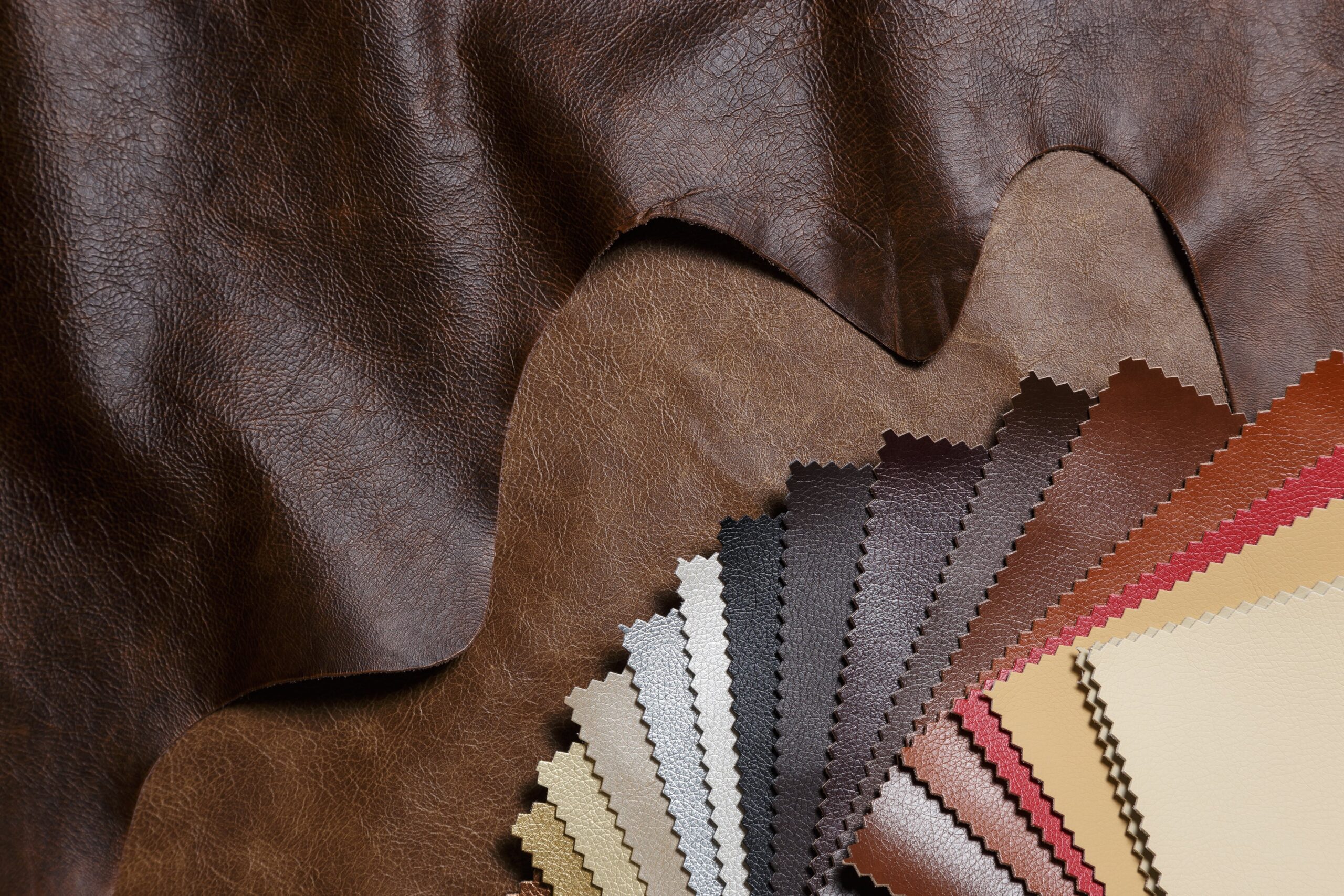 hard upholstery options including leather