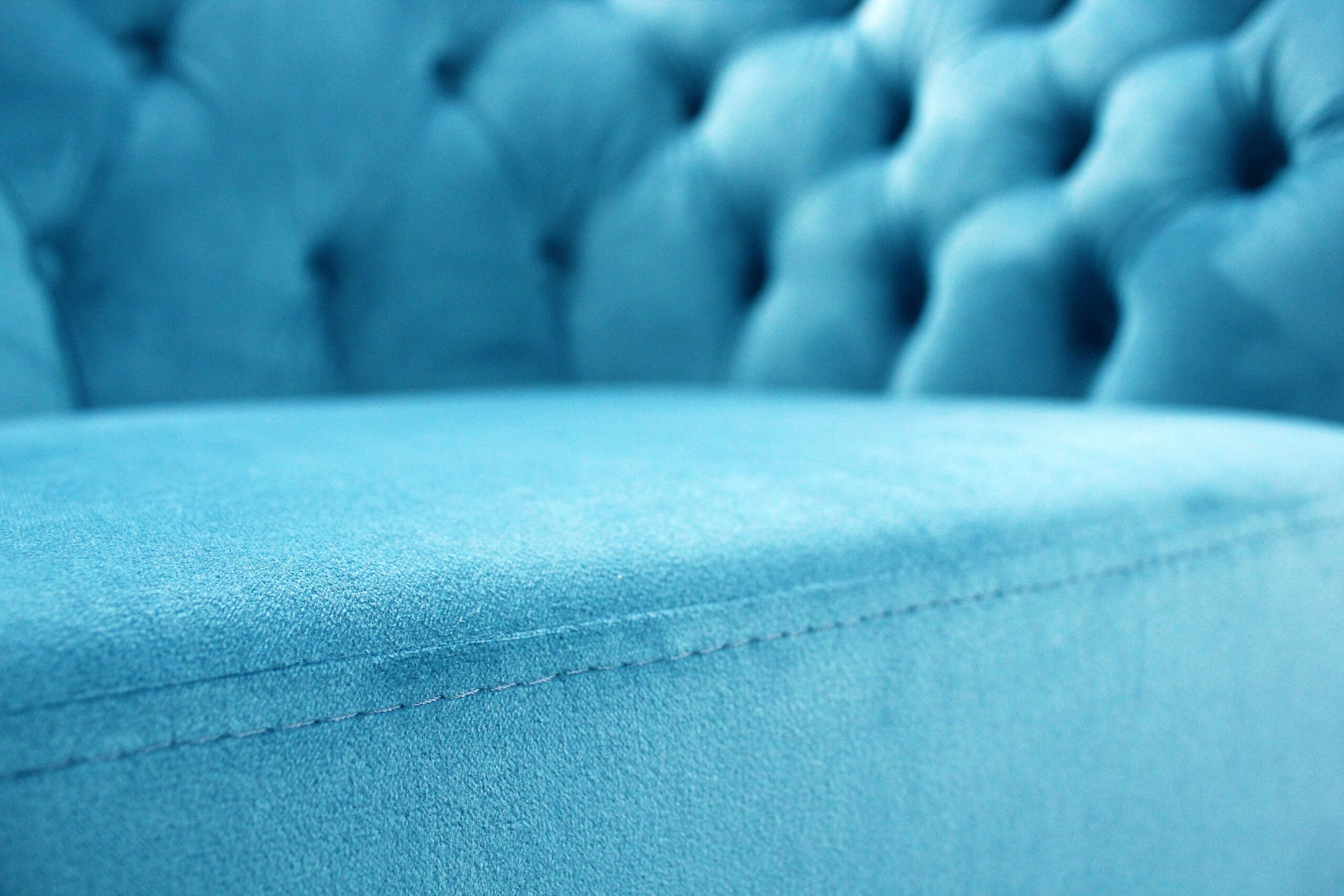 blue sofa post upholstery