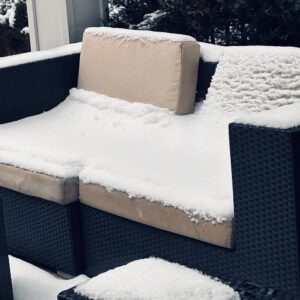 Sofa Cushions Stored Outside